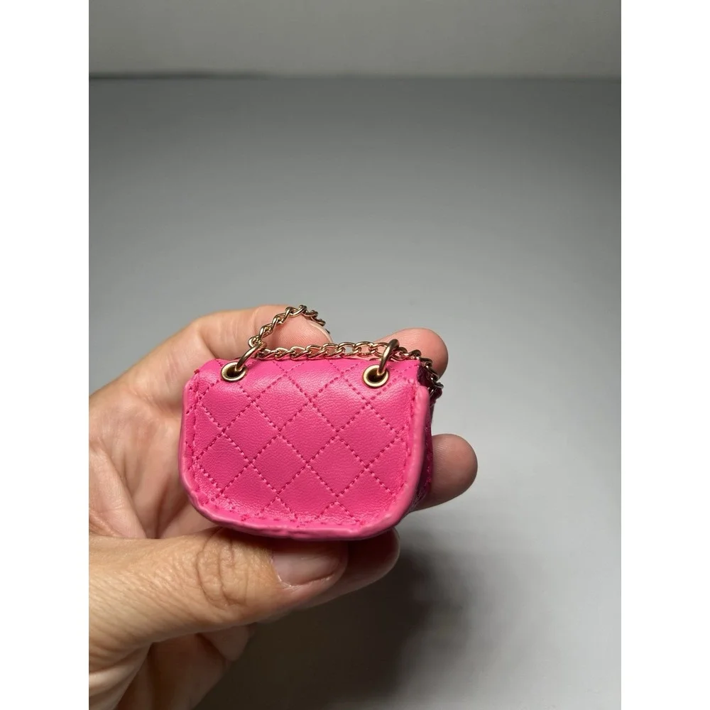 Zuru 5 Surprise Mini Fashion Pink Purse With Chain Strap Great For Barbie Dolls